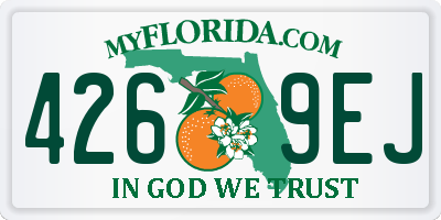 FL license plate 4269EJ