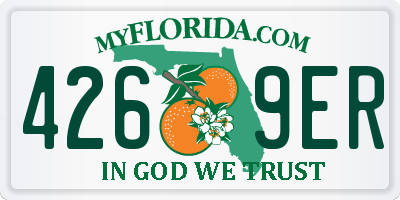 FL license plate 4269ER