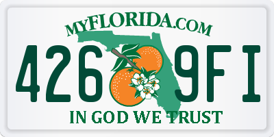 FL license plate 4269FI