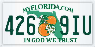 FL license plate 4269IU