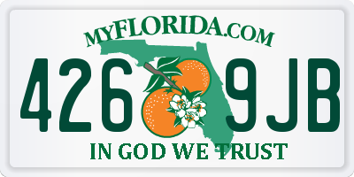FL license plate 4269JB