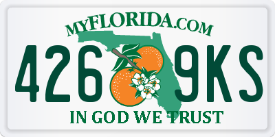 FL license plate 4269KS
