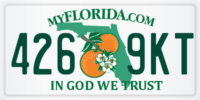 FL license plate 4269KT