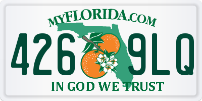 FL license plate 4269LQ