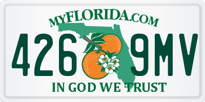 FL license plate 4269MV