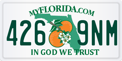 FL license plate 4269NM