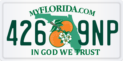 FL license plate 4269NP