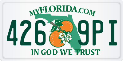 FL license plate 4269PI