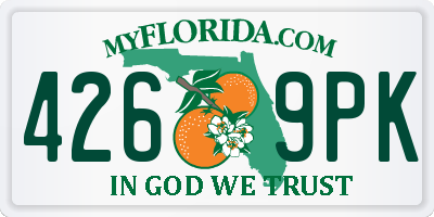 FL license plate 4269PK