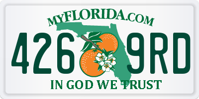 FL license plate 4269RD
