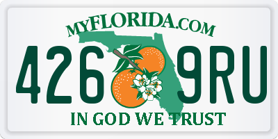 FL license plate 4269RU