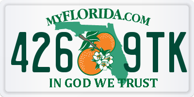 FL license plate 4269TK