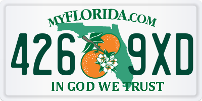 FL license plate 4269XD