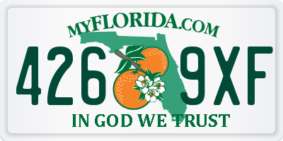 FL license plate 4269XF