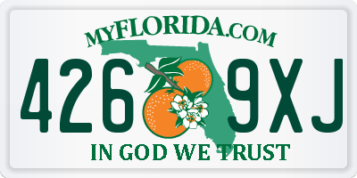FL license plate 4269XJ