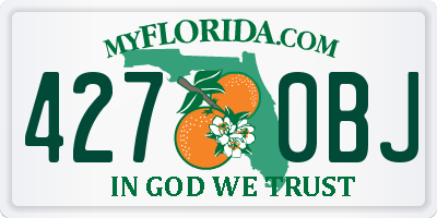 FL license plate 4270BJ
