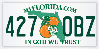 FL license plate 4270BZ