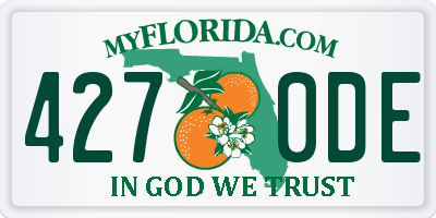 FL license plate 4270DE