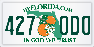 FL license plate 4270DO