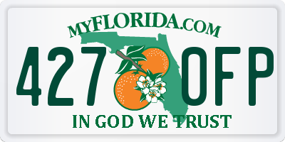 FL license plate 4270FP