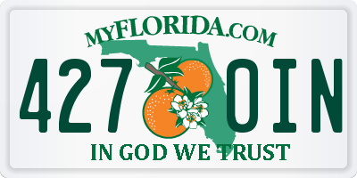 FL license plate 4270IN