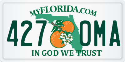 FL license plate 4270MA