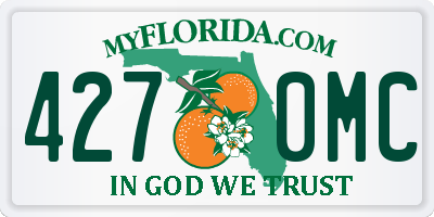 FL license plate 4270MC