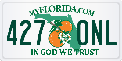 FL license plate 4270NL