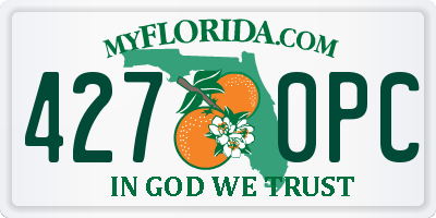 FL license plate 4270PC