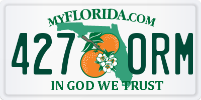 FL license plate 4270RM