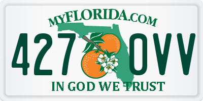 FL license plate 4270VV