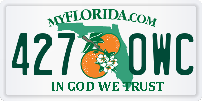 FL license plate 4270WC