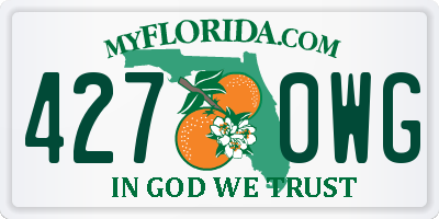FL license plate 4270WG