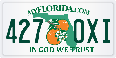 FL license plate 4270XI