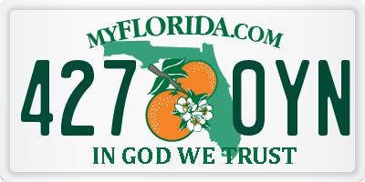 FL license plate 4270YN
