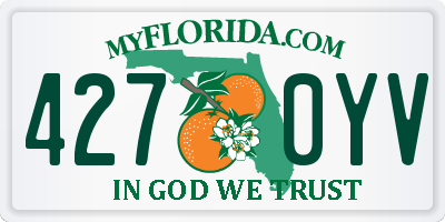FL license plate 4270YV