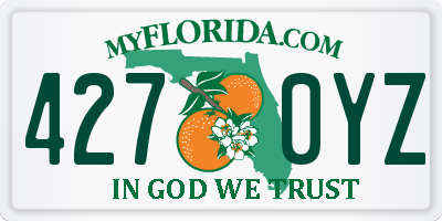FL license plate 4270YZ