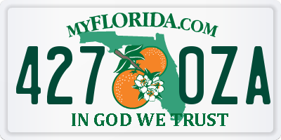 FL license plate 4270ZA