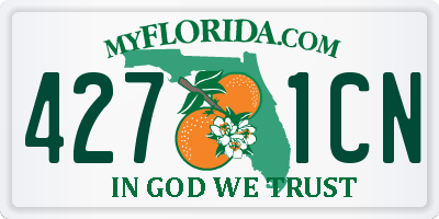 FL license plate 4271CN