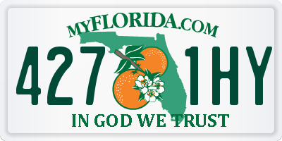 FL license plate 4271HY