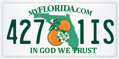 FL license plate 4271IS