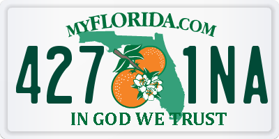 FL license plate 4271NA