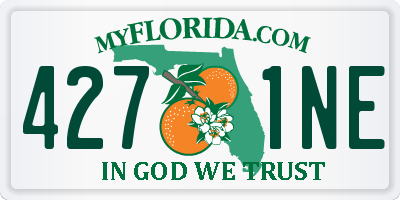 FL license plate 4271NE