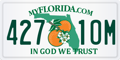 FL license plate 4271OM