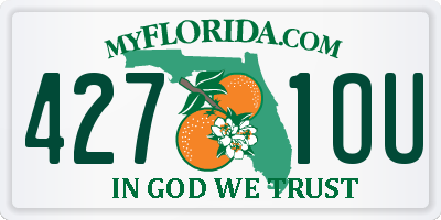 FL license plate 4271OU