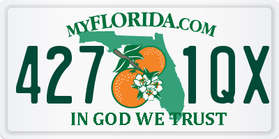 FL license plate 4271QX