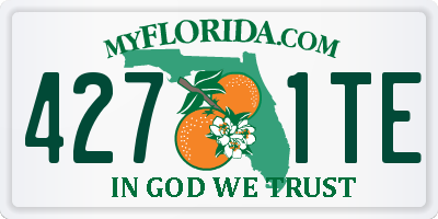 FL license plate 4271TE