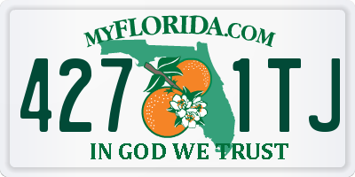 FL license plate 4271TJ