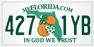 FL license plate 4271YB