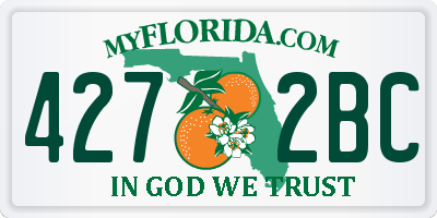 FL license plate 4272BC